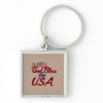 God bless the USA Keychain