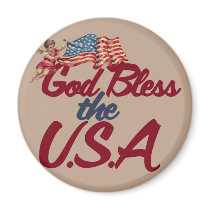God bless the USA Magnet
