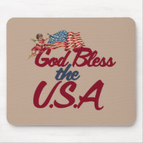 God bless the USA Mouse Pad