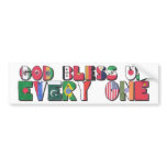 God Bless Us Every One bumper stickers