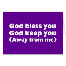 God bless you and keep you greeting cards