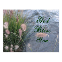 God Bless You beach photo Post Cards