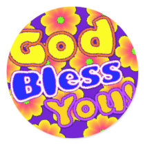 God Bless You! Sticker