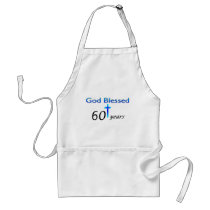 God Blessed 60 years birthday gift Apron