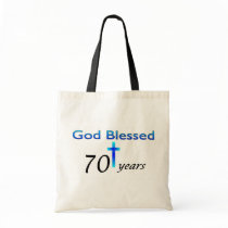 God Blessed 70 years birthday gift Bag