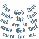 God cares for me embroidered shirts