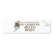 God Created Auto Body Bumper Sticker