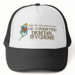 God Created Dental Hygiene hats