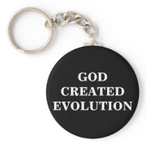 GOD CREATED EVOLUTION KEY CHAIN