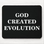 GOD CREATED EVOLUTION mousepads