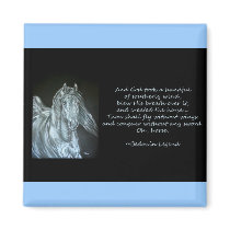 God Created Horse Refrigerator Magnet