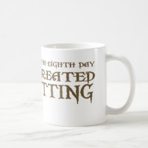 God Created Knitting Mug