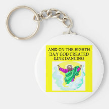 god created line dancing key chain