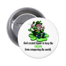 God created liquor pinback button