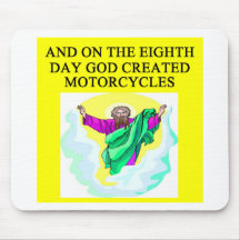 god created motorcycles mouse mats