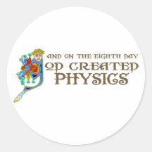 God Created Physics Sticker