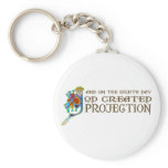 God Created Projection keychains