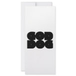 GOD DOG black rack cards