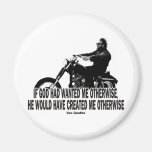 God Don't Hate Men Bikers Refrigerator Magnet