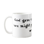 God gave us music that we might pray without words mugs