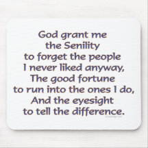 God Grant Me Humour Mouse Pad
