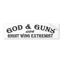 God & Guns 1776 Bumper Stickers