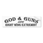 God & Guns 1776 bumper stickers