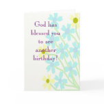 God has blessed you birthday Card
