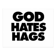 God Hates Hags Postcard