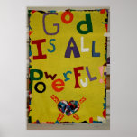 God is All Powerful Poster