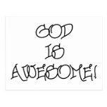 God is Awesome Post Card