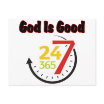 God Is Good 247 postcard