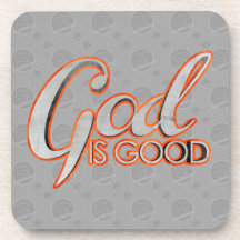 God Is Good Cork Coasters