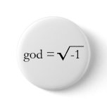 God is Imaginary buttons