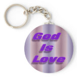 God is Love Keychain