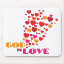 GOD is Love mousepads