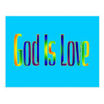 God Is Love postcards