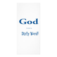 God is not a Dirty Word Custom Rack Card