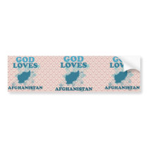 God Loves Afghanistan Bumper Sticker