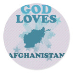 God Loves Afghanistan Stickers