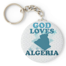 God Loves Algeria Keychain