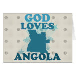 God Loves Angola Greeting Card