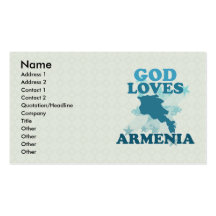 God Loves Armenia Business Card