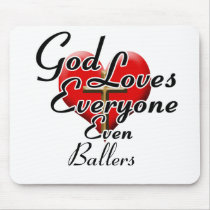 God Loves Ballers Mouse Pad