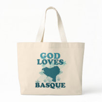 God Loves Basque Tote Bags