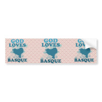 God Loves Basque Bumper Stickers