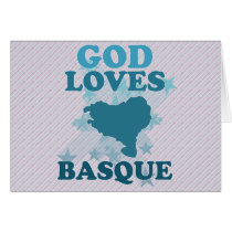 God Loves Basque Card