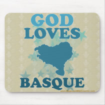 God Loves Basque Mousepad
