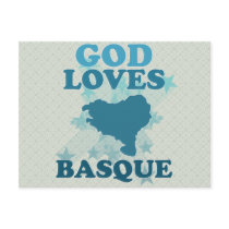 God Loves Basque Post Card