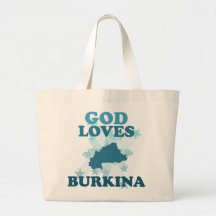God Loves Burkina Canvas Bag